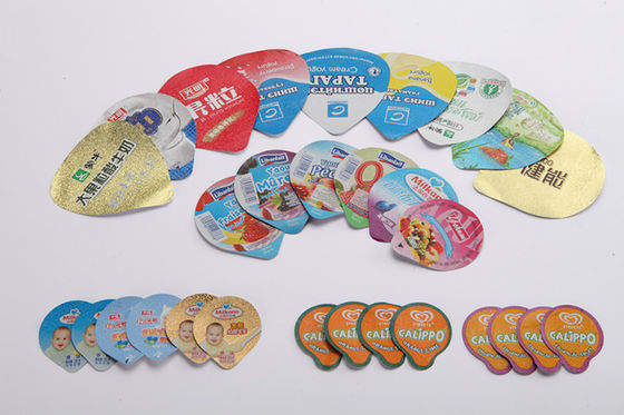 Tapas cortadas con tintas laca térmicas en caliente para la impresión en color de los productos lácteos 8