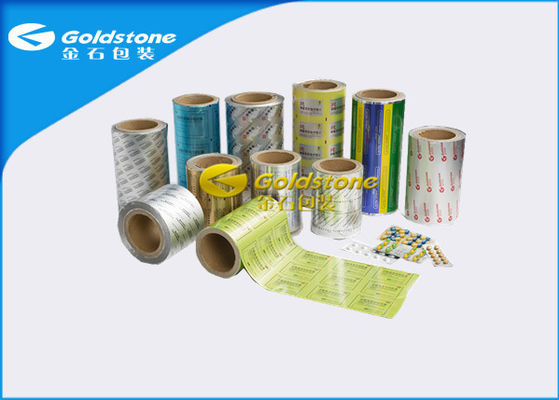 El papel de aluminio laminado tropical de la laca del sellado caliente hace tabletas el empaquetado de la ampolla