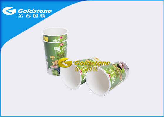 Tazas plásticas de formación automáticas del yogur con la impresión del logotipo de la superficie curvada
