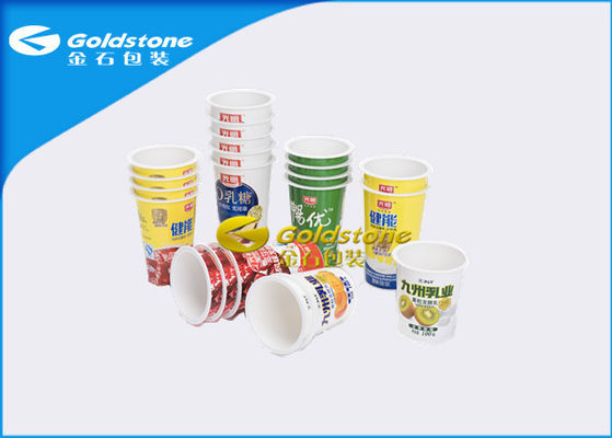 Alise las tazas plásticas Eco disponible del yogur/del Smoothie del HDPE plano amistoso