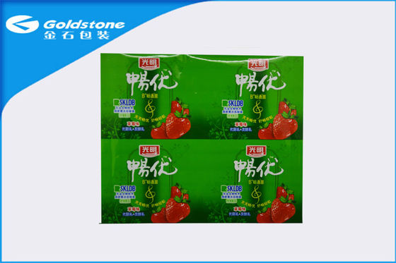 Aluminio del yogur de cuatro tazas laminado soldando permeabilidad baja del gas en caliente y de agua de la película