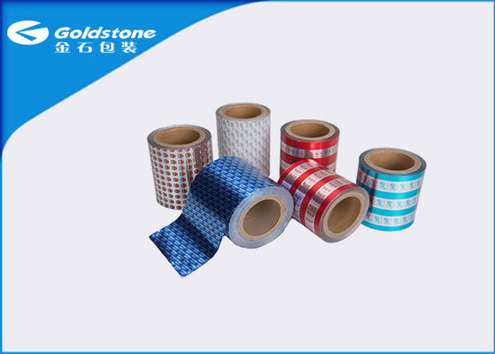 El rollo revestido coloreado de las tapas del papel de aluminio, capsula la tapa del envase del papel de aluminio